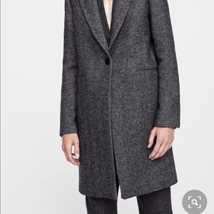 Zara masculine herringbone coat